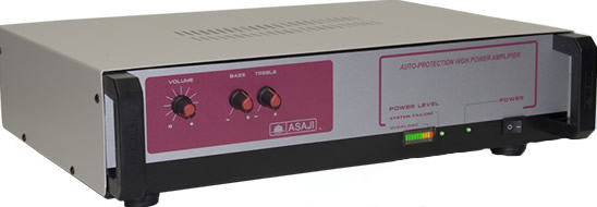 Amplificador reproductor de audio, 1 ent. de música. Mod: 1044/01
