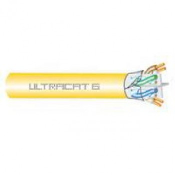 Cable UTP ULTRACAT. 6, calibre 23 AWG, (CM), color amarillo, Bobina 305 mts. Mod. 66446875