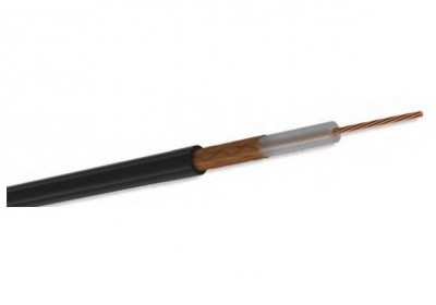 Cable Coaxial, RG 58, Malla 95% CuSn, Conductor Cu 20 AWG, Color Negro, Bobina 500 mts. Mod. 800021 Cable Coaxial, RG 58, Malla 95% CuSn, Conductor Cu 20 AWG, Color Negro, Bobina 500 mts. Mod. 800021