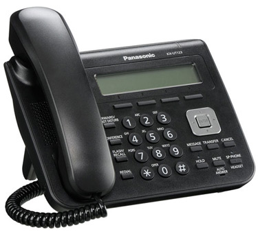 Teléfono SIP Básico, pantalla LCD 3 líneas, 2 puertos Ethernet, PoE, XML. Mod. KX-UT123X-B Teléfono SIP Básico, pantalla LCD 3 líneas, 2 puertos Ethernet, PoE, XML. Mod. KX-UT123X-B